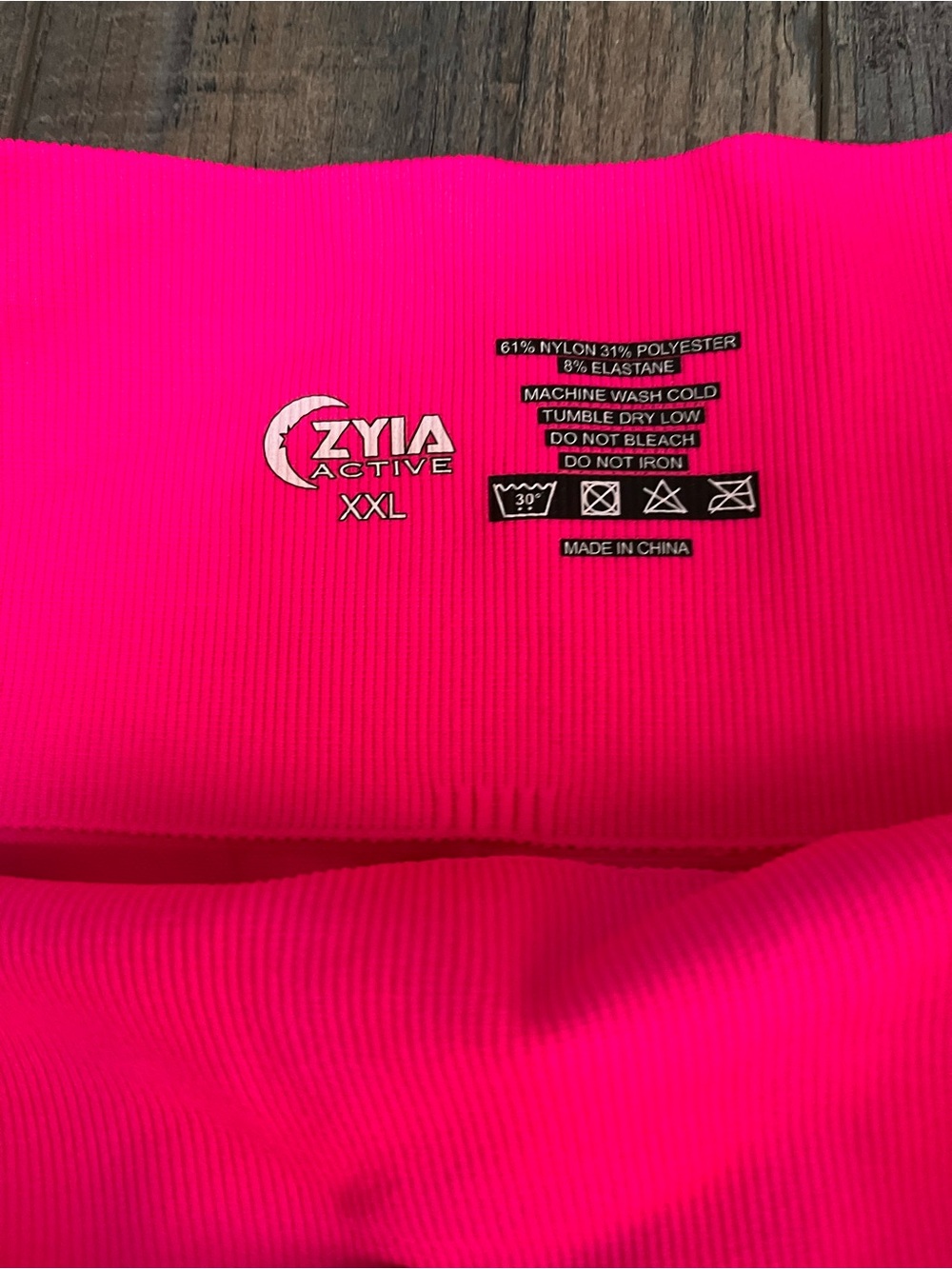 ZYIA Hot Pink Women's Fitness Shorts - Picture 3 of 3
